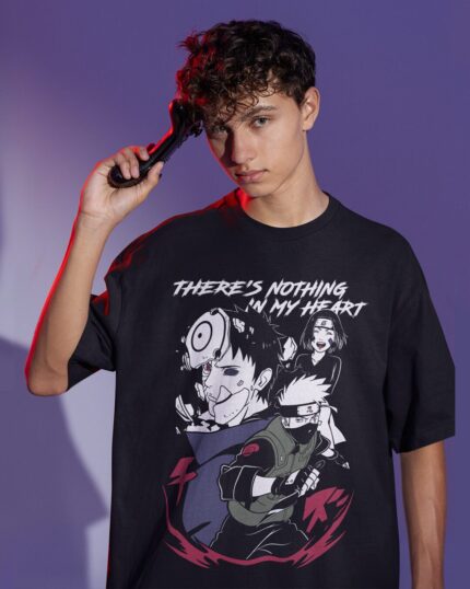 Obito, Kakashi, Rin (My Heart Has Nothing) - Oversized T-Shirt