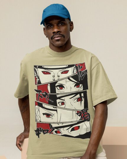 Akatsuki All Eyes Naruto - Oversized T-Shirt