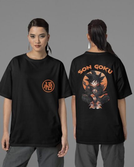 Black Son Goku - Women Oversized T-shirt